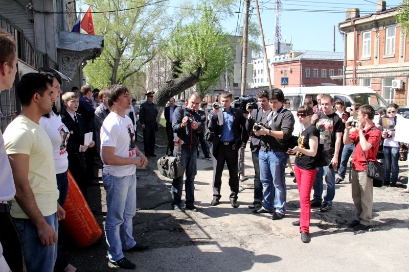 Митинг в поддержку избитой журналистки Поздняковой в #Ульяновск 